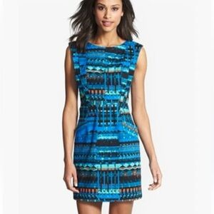 Anthropologie Plenty Tracy Reese Vanessa Sheath Dress Abstract Tapestry Print 2